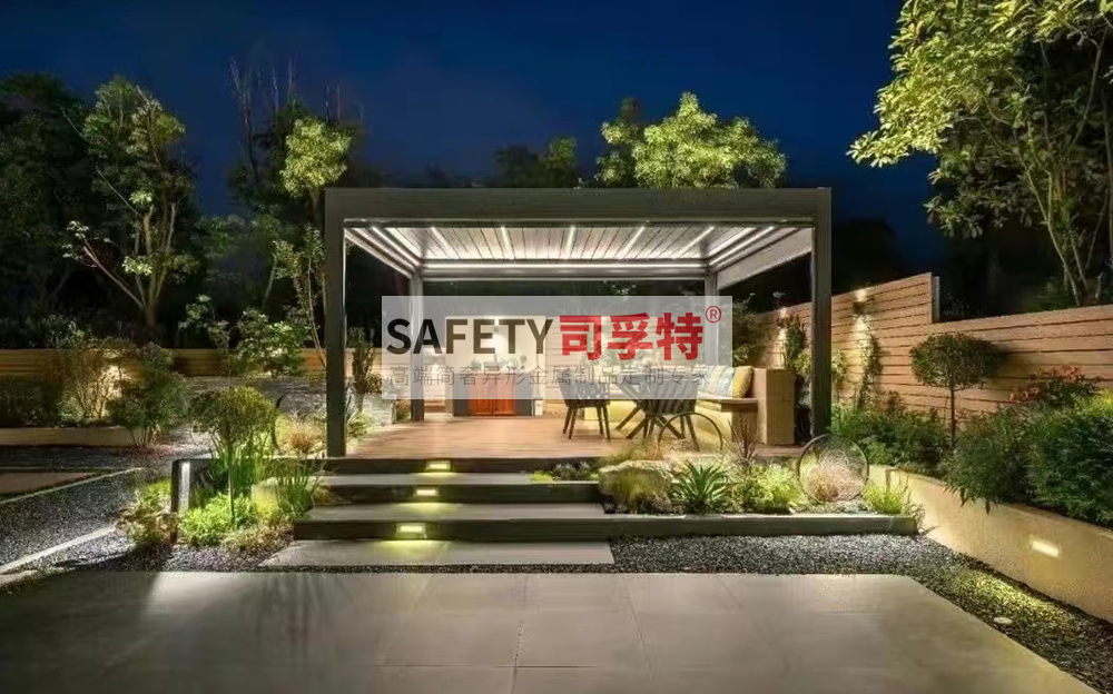 新中式景觀涼亭設(shè)計有哪些注意事項[精致不銹鋼涼亭，鋁藝涼亭](圖1)